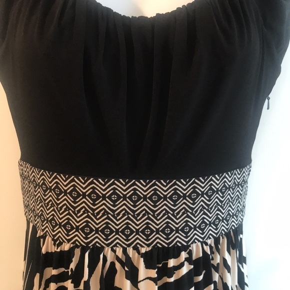 Max and Cleo Black Print Dress Size 4 - Picture 7 of 12